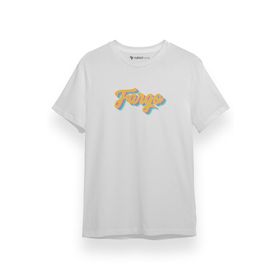 Tshirthane P17491S8451 Fargo Rainbow Logo Beyaz Erkek T-shirt