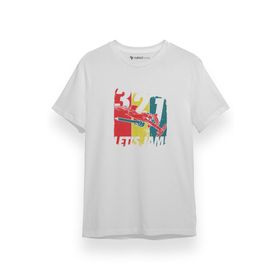 Tshirthane P17511S1076 Cowboy Bebop Lets Go Jam Beyaz Erkek T-shirt