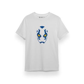 Tshirthane P17525S1349 Blue Beetle Mask Beyaz Erkek T-shirt