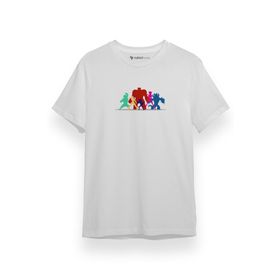 Tshirthane P17535S1988 Big Hero 6 Silhouettes Beyaz Erkek T-shirt