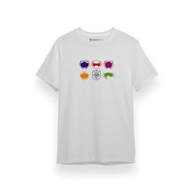 Tshirthane P17537S9713 Big Hero 6 Icons Beyaz Erkek T-shirt
