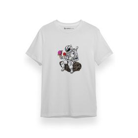 Tshirthane P17544S9827 Astronot Beyaz Erkek T-shirt