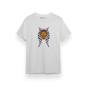 Tshirthane P17547S4768 Ahsoka Tano Head Beyaz Erkek T-shirt