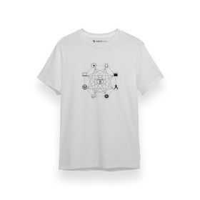 Tshirthane P17589S7294 Kısa Kol Beyaz Erkek T-shirt