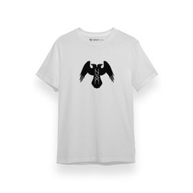 Tshirthane P17609S4336 Thor's Ravens Huginn and Muninn Beyaz Kısa Kol Erkek T-shirt