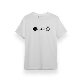 Tshirthane P17616S5716 Kısa Kol Beyaz Erkek T-shirt