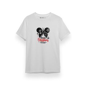 Tshirthane P17667S3531 Best Christmas Ever Mouse Head Beyaz Erkek T-shirt