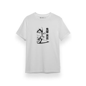 Tshirthane P17725S899 Great Teacher Anime Poster Kısa Kol Erkek Beyaz T-shirt