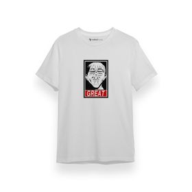 Tshirthane P17727S8239 Great Teacher Anime Great Poster Kısa Kol Erkek Beyaz T-shirt