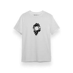 Tshirthane P17733S5014 Ghost In The Shell Anime Section 9 Logo Kısa Kol Erkek Beyaz T-shirt