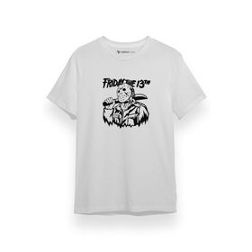 Tshirthane P17738S9061 Halloween Kısa Kol Erkek Beyaz T-shirt
