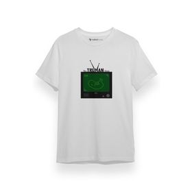 Tshirthane P17804S940 The Truman Show Live Beyaz Kısa Kol Erkek T-shirt