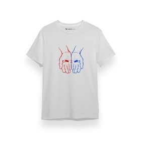 Tshirthane P17807S7253 The Matrix Red Pill Or Blue Pill Beyaz Kısa Kol Erkek T-shirt