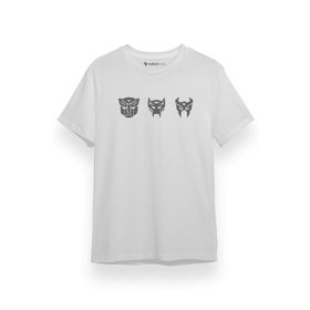 Tshirthane P17919S9871 Transformers Rise of the Beasts Icons Beyaz Kısa Kol Erkek T-shirt