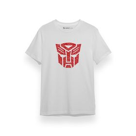 Tshirthane P17922S658 Transformers Autobots Logo Beyaz Kısa Kol Erkek T-shirt