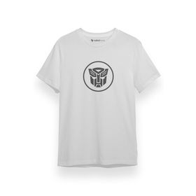 Tshirthane P17924S3927 Transformers Autobot Icon Beyaz Kısa Kol Erkek T-shirt