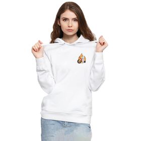 Tshirthane P18480S7752 Casper The Friendly Ghost Life Goal 3ip Kapüşonlu Kadın Beyaz Sweatshirt
