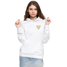 Tshirthane P18543S6291 Dark Tannhaus Logo 3ip Kapüşonlu Kadın Beyaz Sweatshirt