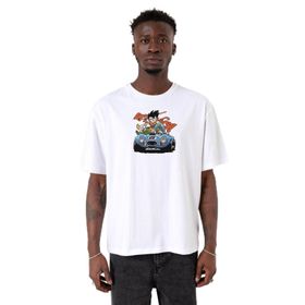 Tshirthane P18602S4455 Oversize Beyaz Erkek T-shirt