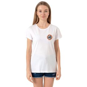 Tshirthane P18623S2224 Bisiklet Yaka Beyaz Kadın T-shirt
