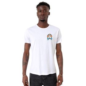 Tshirthane P18641S5229 Bisiklet Yaka Beyaz Erkek T-shirt