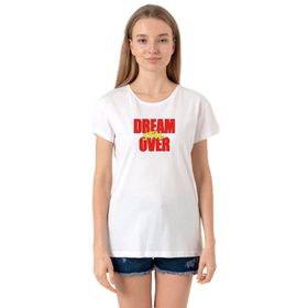 Tshirthane P18757S3324 Bisiklet Yaka Beyaz Kadın T-shirt