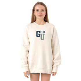 Tshirthane P18865S8874 Ekru Kadın Sweatshirt