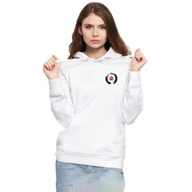 Tshirthane P18957S7172 Ghost Of Tsushima Logo Beyaz Kadın Kapüşonlu Sweatshirt