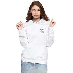 Tshirthane P18999S1715 Gran Turismo Concept Beyaz Kadın Kapüşonlu Sweatshirt