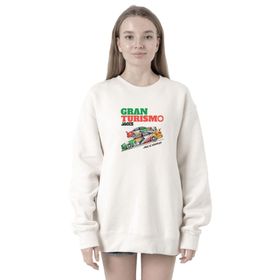 Tshirthane P19010S9215 Gran Turismo Jaccs Accord Beyaz Kadın Kapüşonlu Sweatshirt