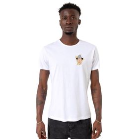 Tshirthane P19074S5525 Bisiklet Yaka Beyaz Erkek T-shirt