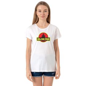 Tshirthane P19184S3908 Bisiklet Yaka Beyaz Kadın T-shirt