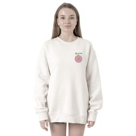 Tshirthane P19266S5243 One Piece Anime Hana Hana Devil Fruit 2ip Kadın Beyaz Sweatshirt