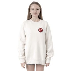 Tshirthane P19321S7412 One Piece Anime Ninja Org. N.S 2ip Kadın Beyaz Sweatshirt