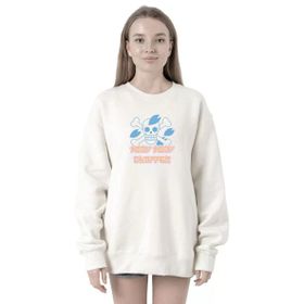Tshirthane P19434S540 One Piece Anime Tony Tony Chopper Jolly Roger 2ip Kadın Beyaz Sweatshirt