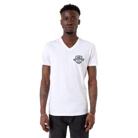 Tshirthane P19602S6616 V Yaka Beyaz Erkek T-shirt
