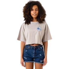 Tshirthane P19788S5055 The Mentalist Blue Bird Lodge Taş Rengi Kadın Crop