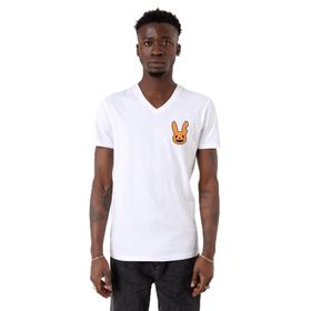 Tshirthane P20189S8257 Bad Bunny Halloween Beyaz Erkek T-shirt