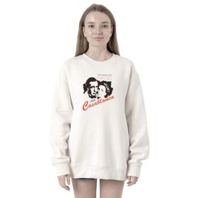Tshirthane P20454S6333 Casablanca We'll Always Have Beyaz Kadın Kapüşonlu Sweatshirt