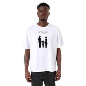 Tshirthane P20533S8499 Clannad Anime After Story Beyaz Erkek T-shirt