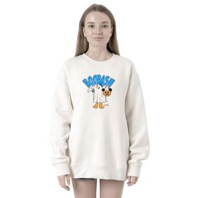Tshirthane P20973S6742 Donal Boobash Halloween 2ip Kadın Beyaz Sweatshirt