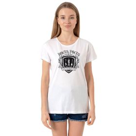 Tshirthane P21313S3937 Bisiklet Yaka Beyaz Kadın T-shirt