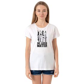 Tshirthane P21352S386 Bisiklet Yaka Beyaz Kadın T-shirt