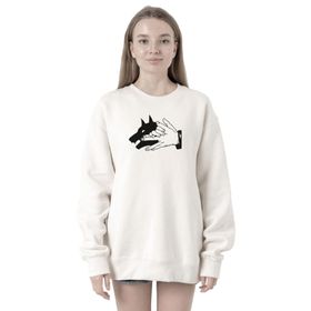 Tshirthane P21645S4214 Jujutsu Kaisen Anime Divine Dogs 2ip Kadın Beyaz Sweatshirt