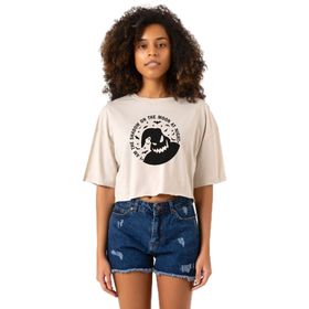 Tshirthane P22357S8596 Oogie Boogie Bej Kadın Crop