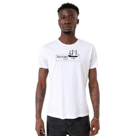 Tshirthane P22372S6895 Bisiklet Yaka Beyaz Erkek T-shirt