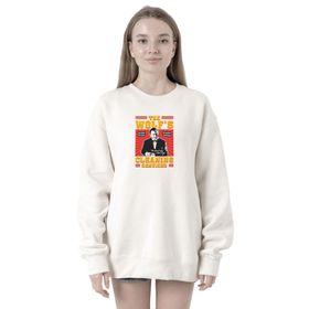 Tshirthane P22586S6825 Pulp Fiction the Wolf's Cleaning Services Beyaz 2ip Kadın Sweatshirt