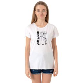 Tshirthane P22657S4178 Bisiklet Yaka Beyaz Kadın T-shirt