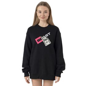 Tshirthane P22826S1011 Siyah Kadın Sweatshirt