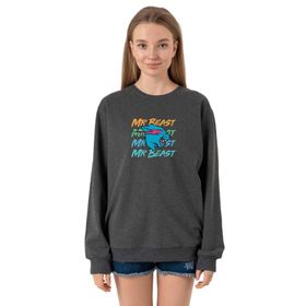 Tshirthane P22848S2272 Füme Kadın Sweatshirt